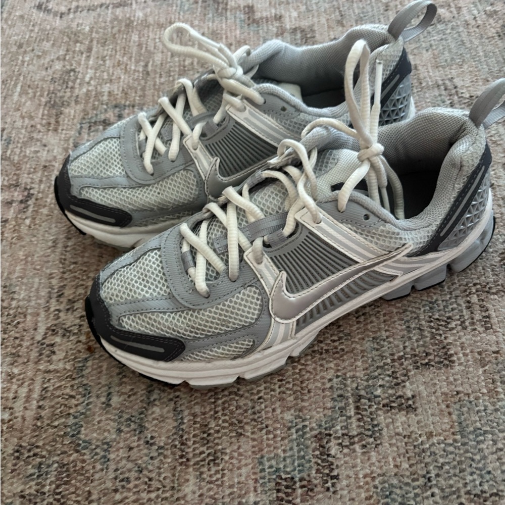 Nike Light Gray and White Sneakers